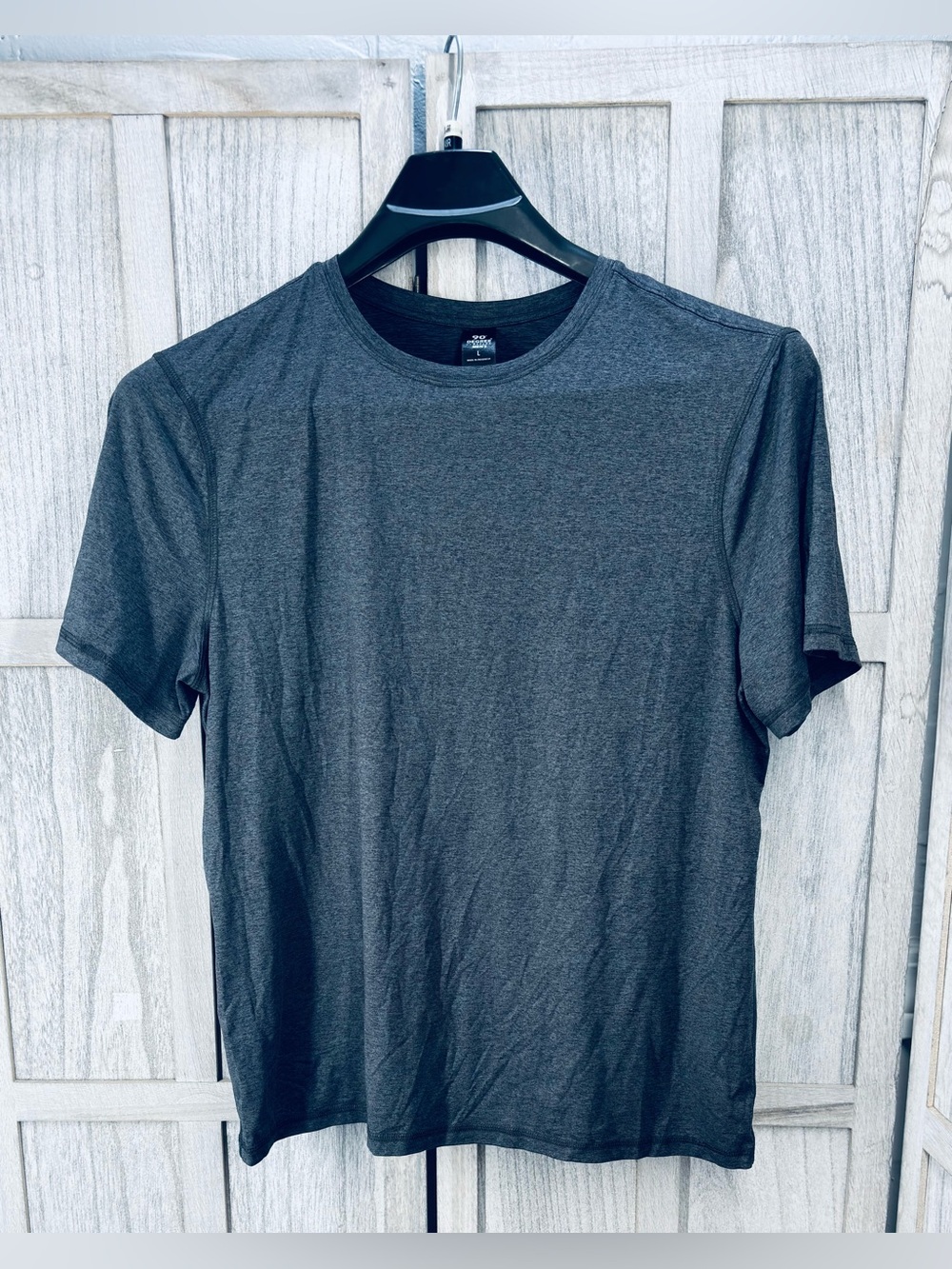 90 Degree By Reflex Charcoal Crew Neck Short Sleeve Tee